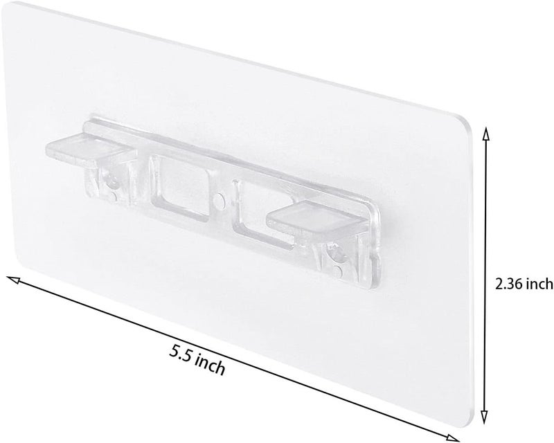 Ourart 24 Pieces Adhesive Shelf Bracket, Double Row Reinforced Design Shelf Support Pegs for Shelves Kitchen Cabinet Book Closet - Image 2
